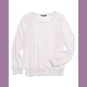 NWD‎ Vince Sheer Panel Crewneck Top in Orchid (Big Girls) [SZ LARGE ]